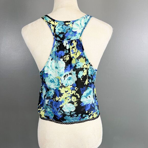 Free People Intimately Tank S Crop Racerback Floral Boho Flirty Feminine Whimsy - Picture 2 of 8